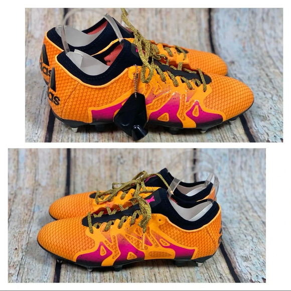 ADIDAS NIB Gold Pink X15+Primeknit Soccer Shoes LAST PAIR! - Picture 5 of 16